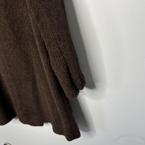 Nicole Farhi Coat Womens 6 Alpaca Wool Mohair Blend Double Breasted Made Italy - Picture 6 of 14